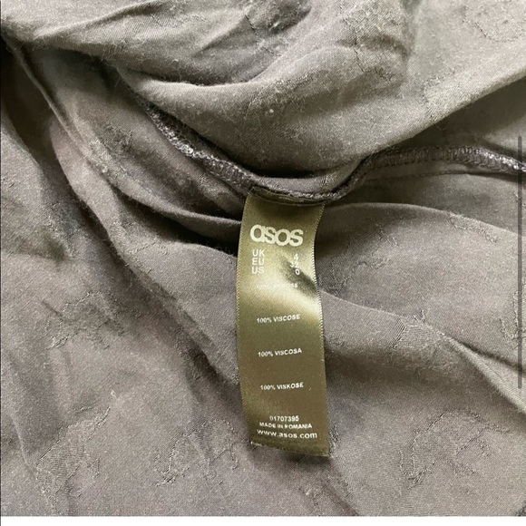 ASOS Elephant Embossed Babydoll Short Sleeve Dress - Picture 3 of 5